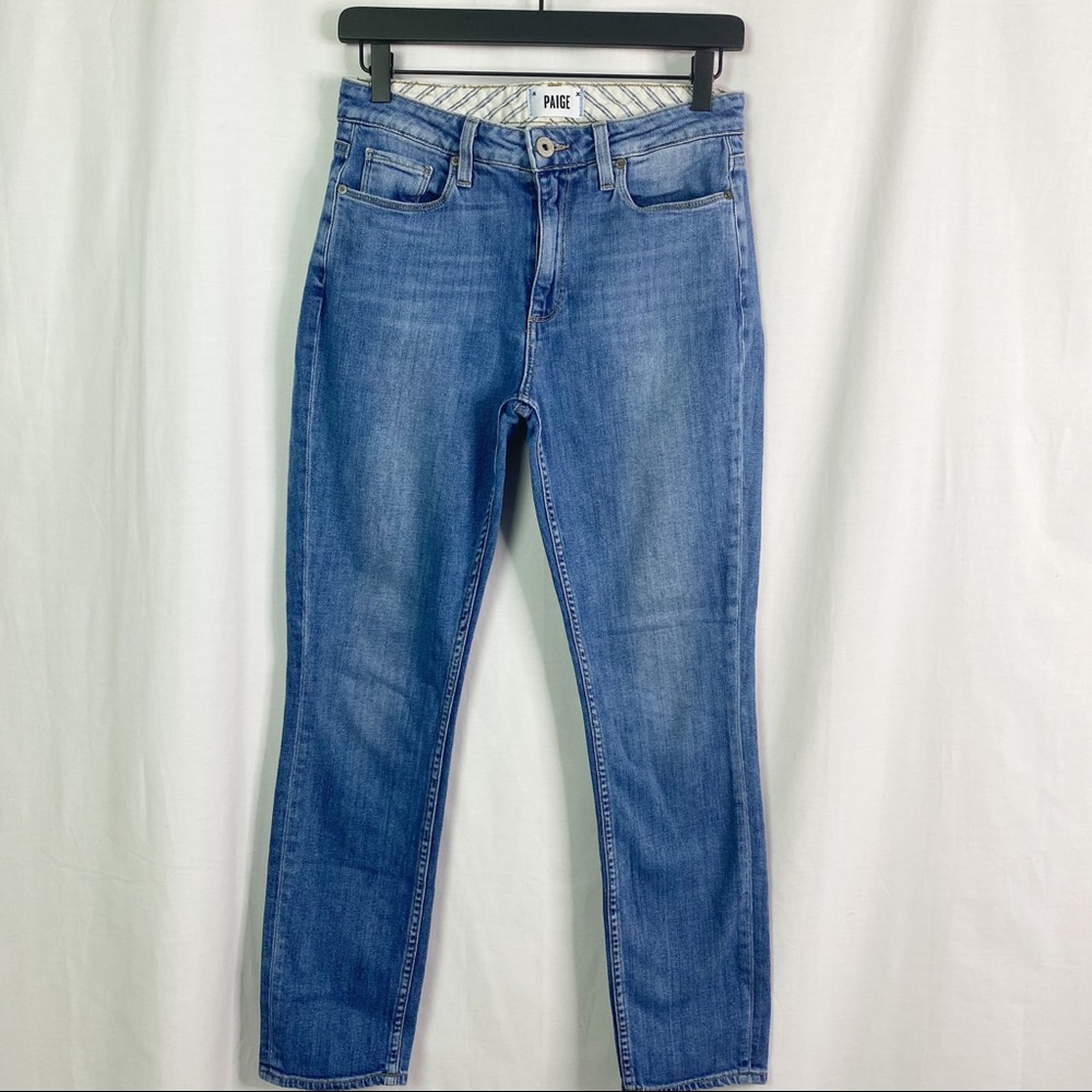 PAIGE Carter Slim Light Wash Ankle Skinny Jeans 27